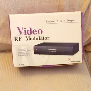 RadioShack Video RF Modulator For home NEW in Box. Never Used